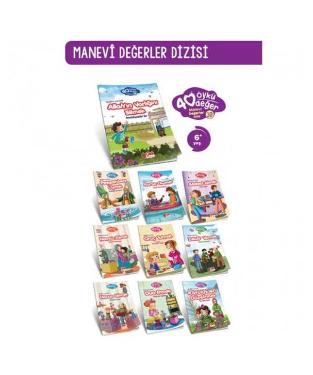 40 Öykü 40 Değer / Manevi Değerler Dizisi (10 Kitap)