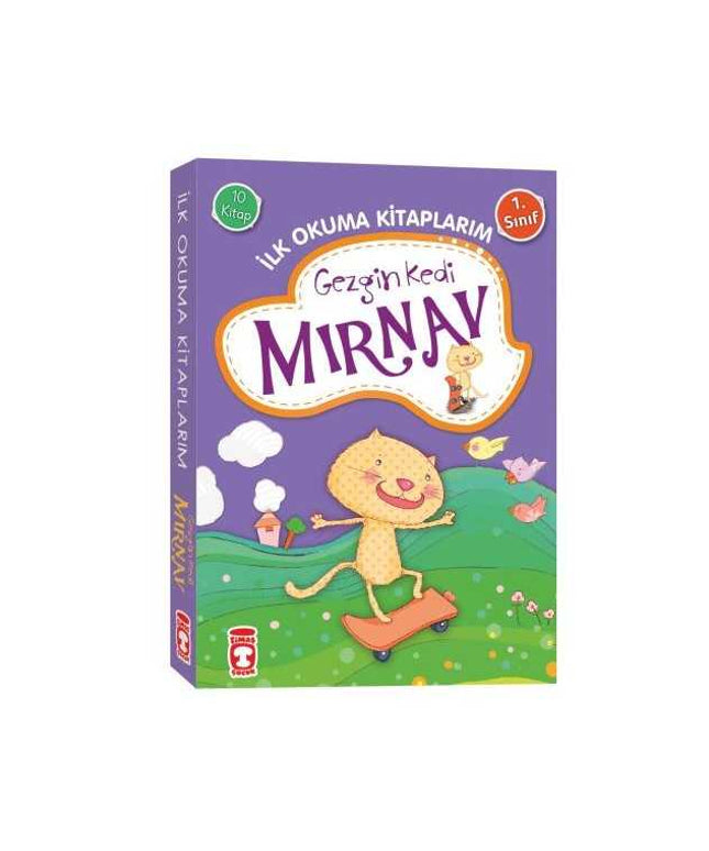 Gezgin Kedi Mırnav İlk Okuma Kitaplarım Set (10 Kitap)