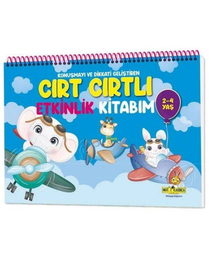 Konuşma ve Dikkati Geliştiren Cırt Cırtlı Etkinlik Kitabım: 2-4 yaş