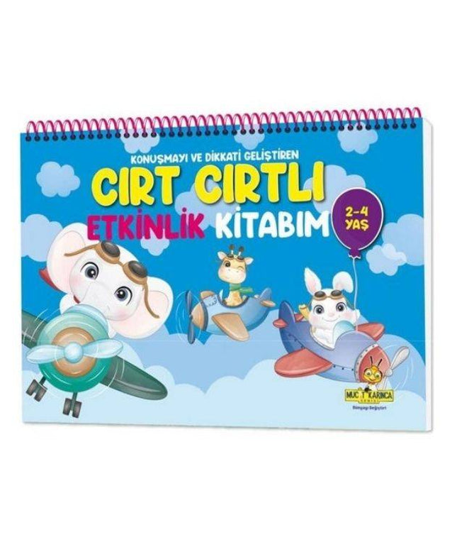 Konuşma ve Dikkati Geliştiren Cırt Cırtlı Etkinlik Kitabım: 2-4 yaş