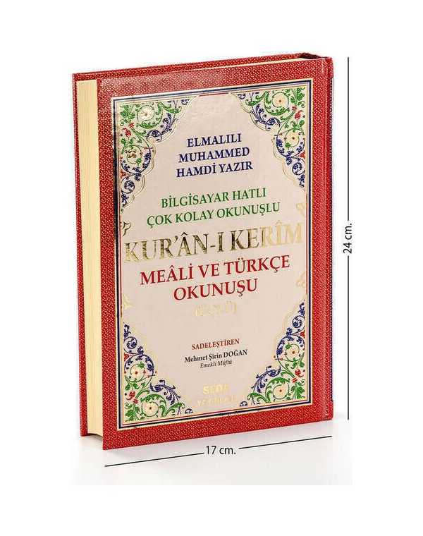 Kur'an-ı Kerim Meali ve Türkçe Okunuşu Üçlü Orta Boy