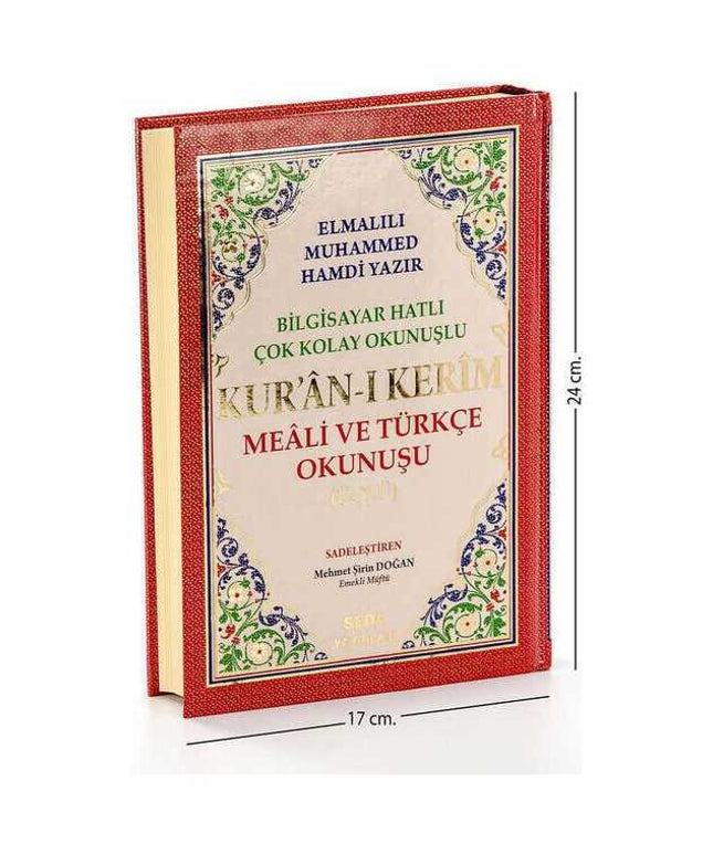 De Heilige Koran (betekenis en Turkse uitspraak) - Medium driedelig formaat