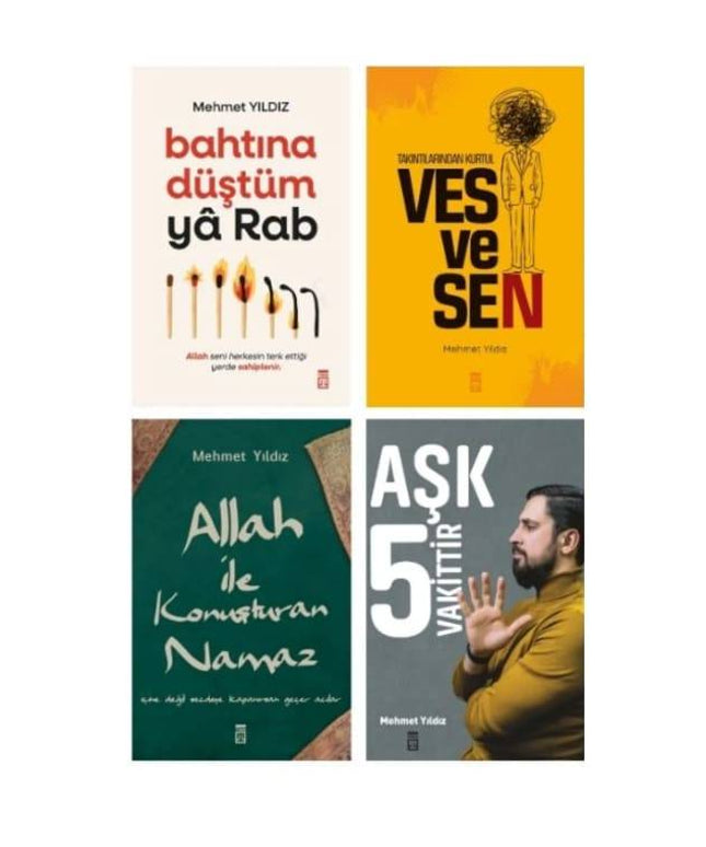 Mehmet Yıldız - (4-delige Voordeelset) Bahtına Düştüm Ya Rab - Vesvesen Aşk 5 Vakittir Allah İle Konuşturan Namaz