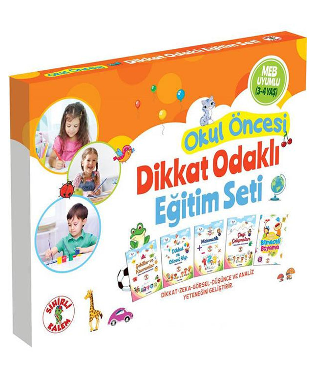 Okul Öncesi Dikkat Odaklı Eğitim Seti 3-4 Yaş