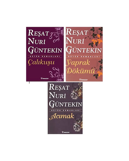 Reşat Nuri Güntekin Çalıkuşu - Yaprak Dökümü - Acımak Driedelige Set