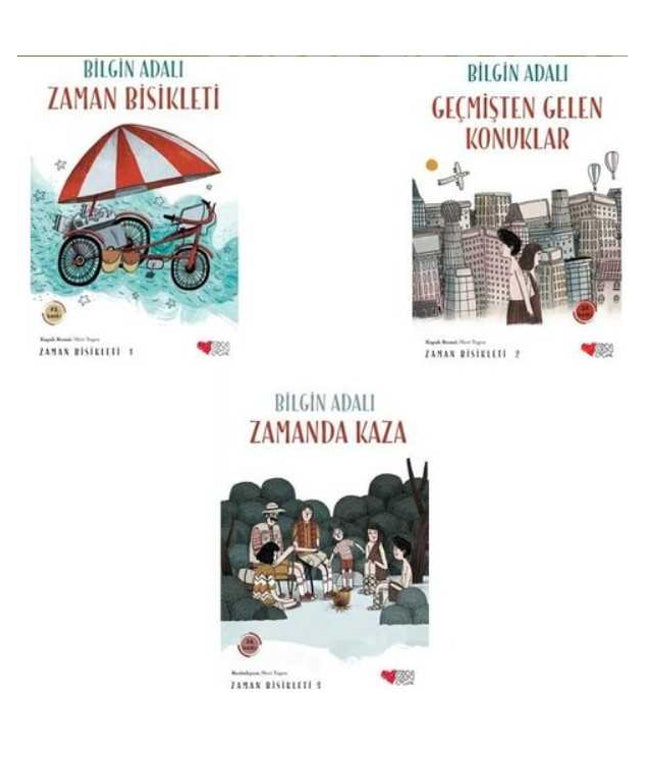 Bilgin Adalı Zaman Bisikleti Seti - 3 Kitap