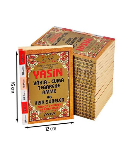 10 adet çanta boy Yasin
 Turkçe Okunuşlu Mevlid Hediyesi