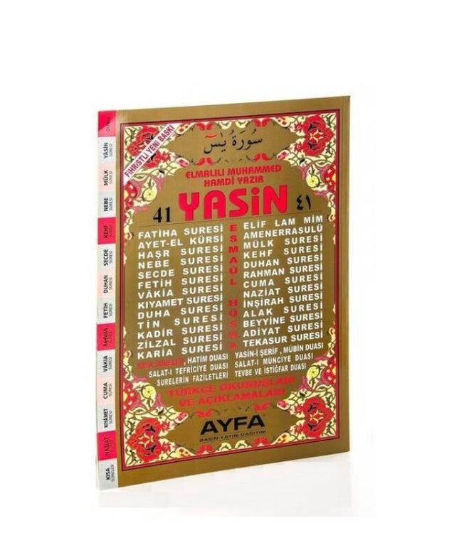 Yasin Kitabı -Orta Boy Türkçe Okunuşlu