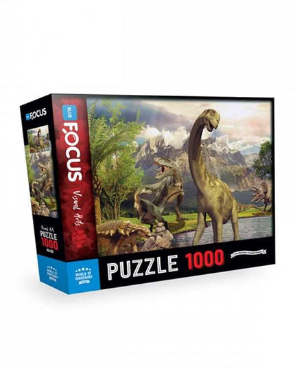 Blue Focus 1000 stukjes puzzel - World Of Dinosaurs