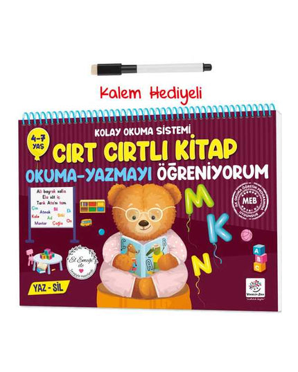 Cırt Cırtlı Kitap Okuma Yazmayı Öğreniyorum 4 - 7 Yas