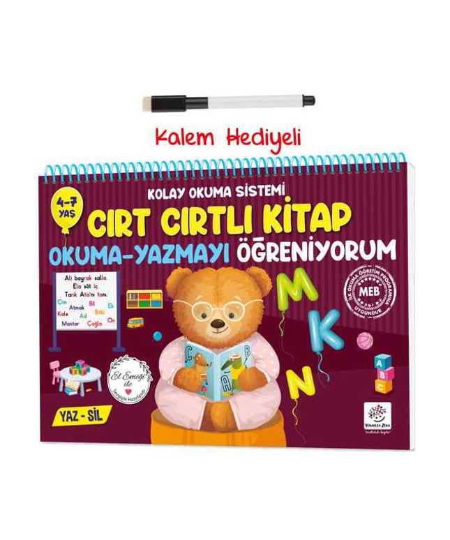 Cırt Cırtlı Kitap Okuma Yazmayı Öğreniyorum 4 - 7 Yas