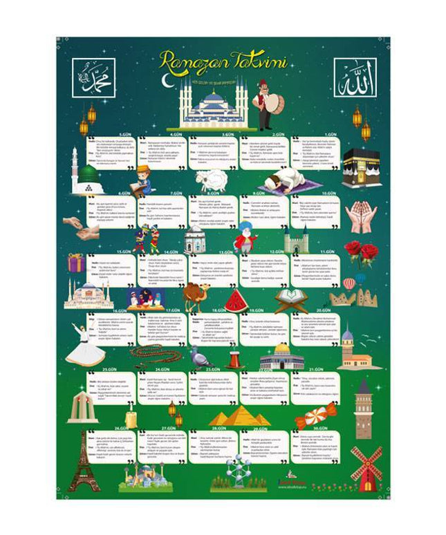 Çocuklar için Ramazan Takvimi 10 adet