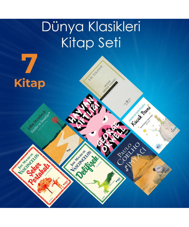 Dünya Klasikleri özel indirimli Kitap Seti - 7 Kitap