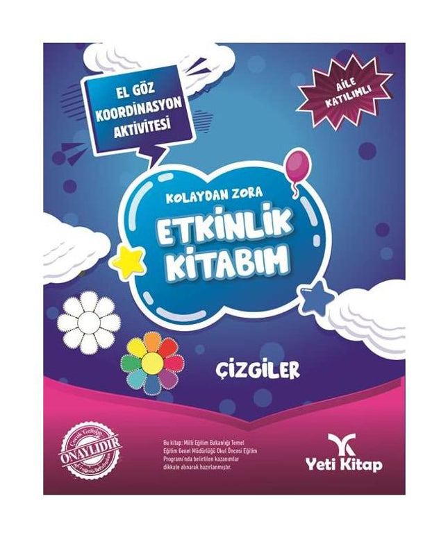 Kolaydan Zora Etkinlik Kitabım - Çizgiler