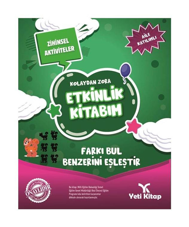 Kolaydan Zora Farkı Bul Benzerini Eşleştir Kitabım