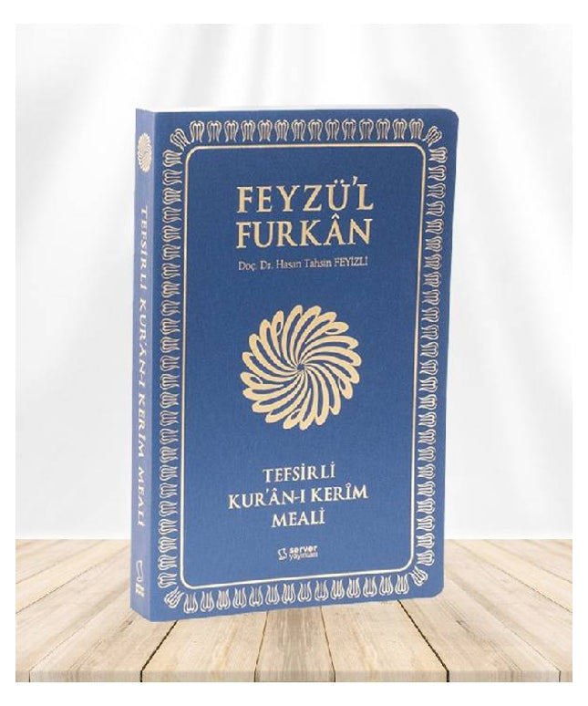 Feyzül Furkan Tefsirli Kuran-ı Kerim Meali (Sempatik Cep Boy - İnce Cilt) Mavi
