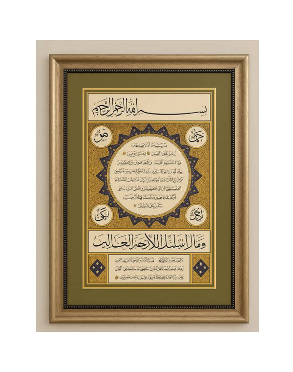 Hilye-i Şerif – Osmanlı Hatlı 35x50cm