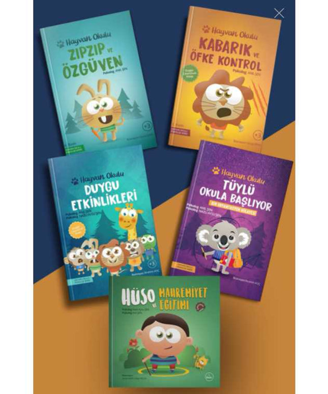 Dieren School Psychologie Serie 5-delige Set - Hüso en Privacy Training Set