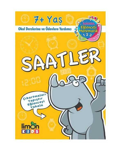Çıkartmalı Saatler - İlkokul Eğlenceli Matematik