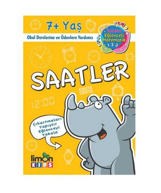 Çıkartmalı Saatler - İlkokul Eğlenceli Matematik