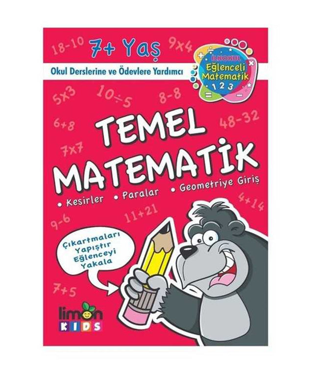 Çıkartmalı Temel Matematik-İlkokul Eğlenceli Matematik