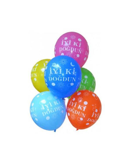 Gefeliciteerd Schriftelijke Gemengde Ballonnen Verjaardag - 10 Stuks