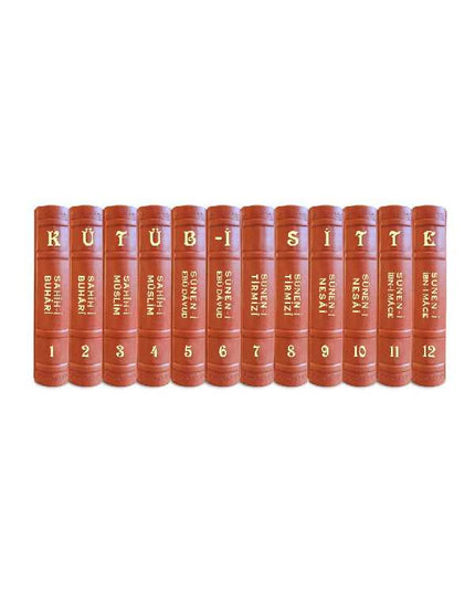 Kütüb-i Sitte (12-delige set, Thermo Leder Luxe Band)