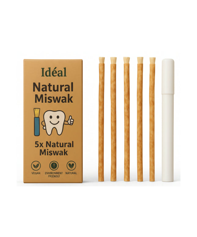 Natuurlijke Miswak - Eco-vriendelijke Siwak Tandenborstels - 100% Biologisch - 5 Stuks + 1 Hygiënisch Bewaardoosje