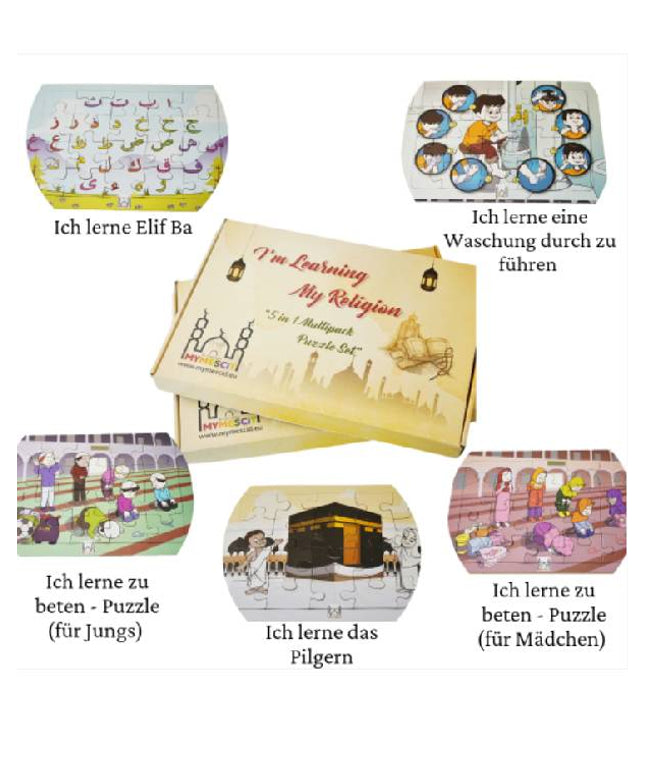 Dinimi Ögreniyorum 5'li Puzzle Seti