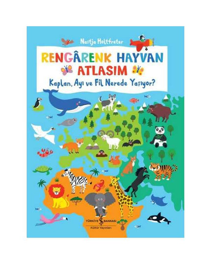 Mijn Kleurrijke Dierenatlas - Waar Leven de Tijger, Beer en Olifant?