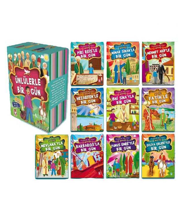 Ünlülerle Bir Gün Set 1 - 10 Kitap