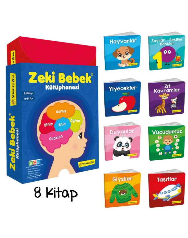 6-24 Ay Zeki Bebek Kütüphanesi 8'li Set